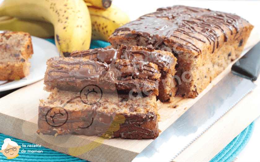 Cake banane chocolat