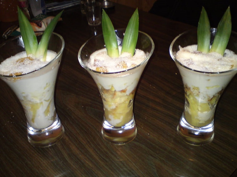 Tiramisu ananas et noix de coco