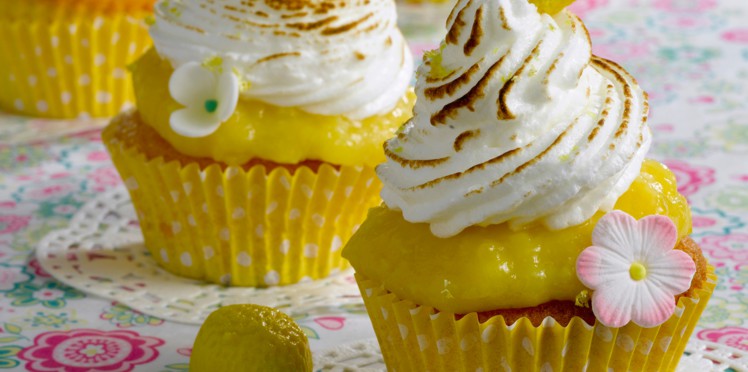 Citron meringué en cupcakes