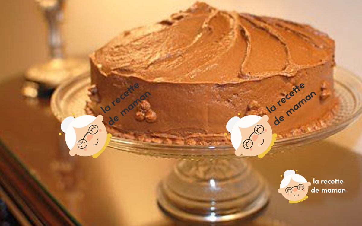 Gateau au chocolat enrobé