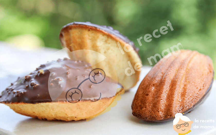 Madeleines glacées au chocolat