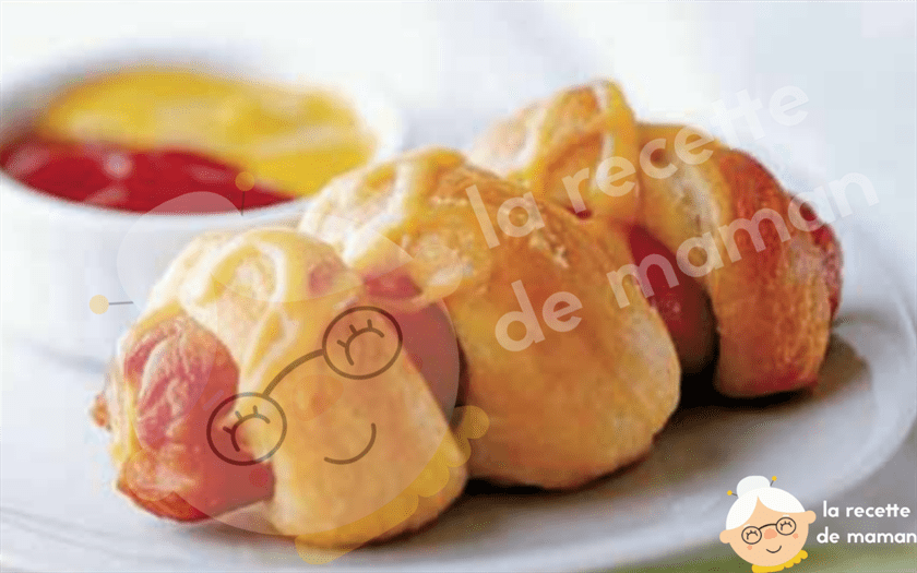 Saucisses enrobées de pâte