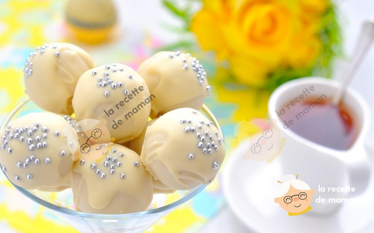 Truffes au chocolat blanc